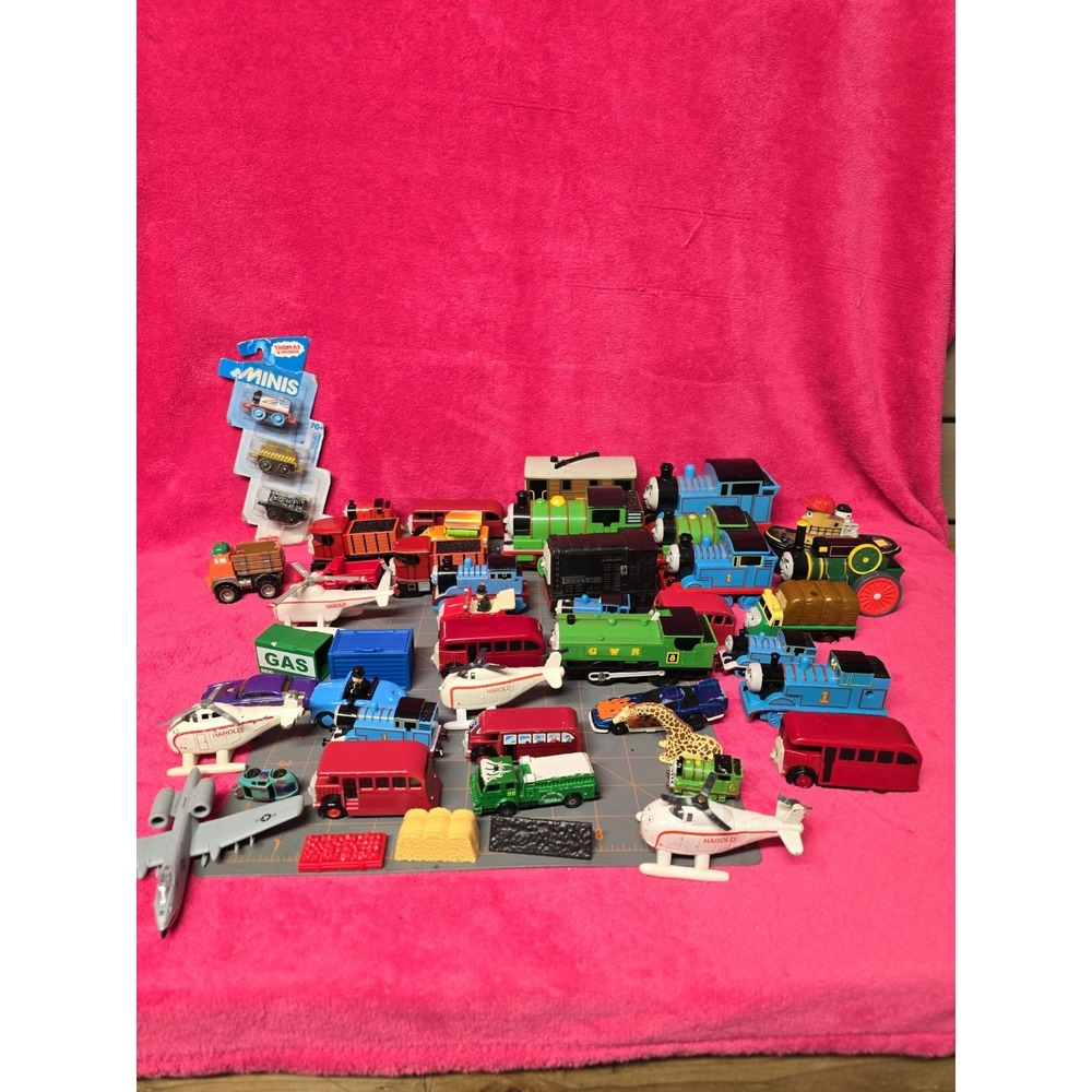 Thomas The Train Mixed Toy Lot 45 Items Metal Plastic Rubber Mixed Lot Toys